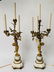 Pair Louis XVI Style Bronze and Marble Candelabra