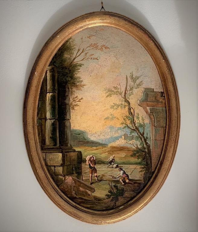 Two 19th C Italian Architectural Paintings (1 of 6)