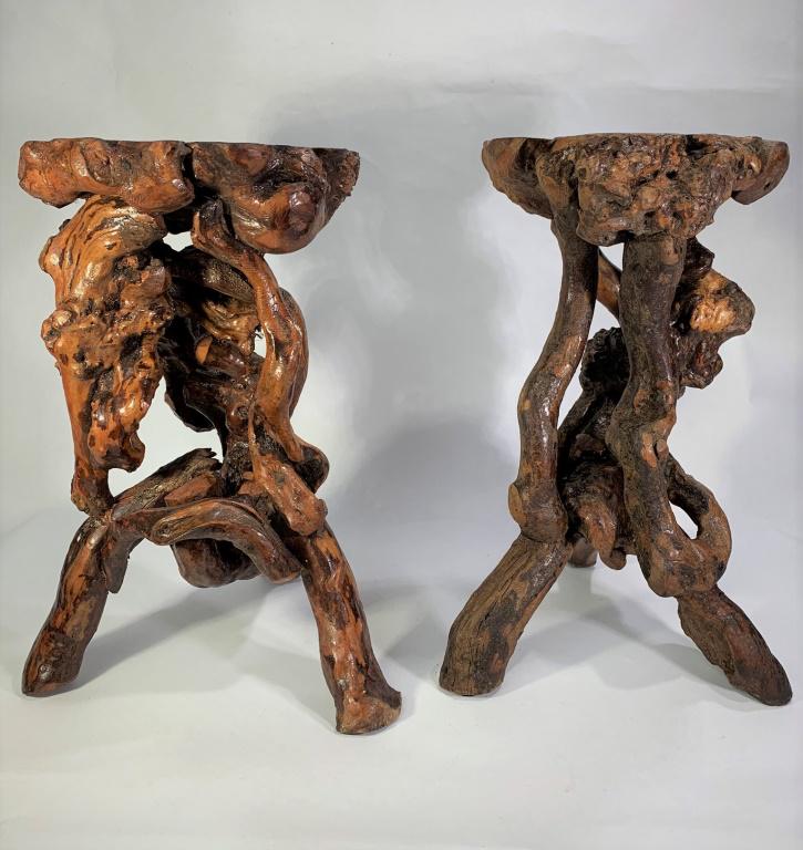 Antique Chinese Scholar Rootwood Stands (1 of 5)