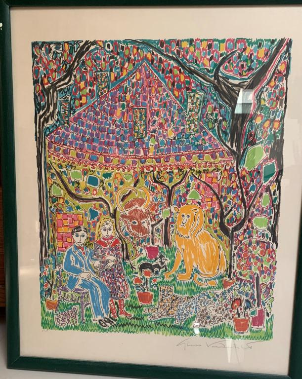 Gloria Vanderbilt Signed Color Lithograph (1 of 6)