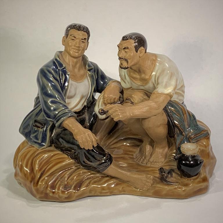 1960 Chinese Shiwan Figural Group (1 of 5)