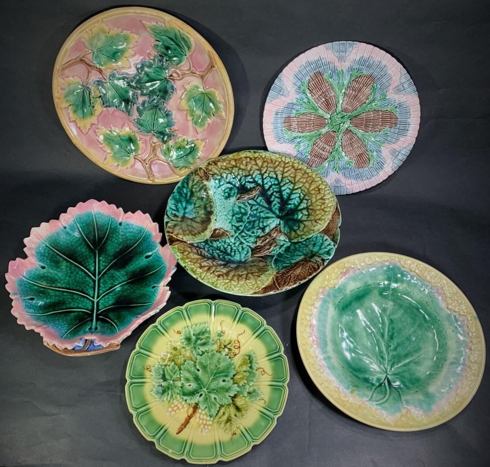 Collection of Majolica Plates (1 of 9)