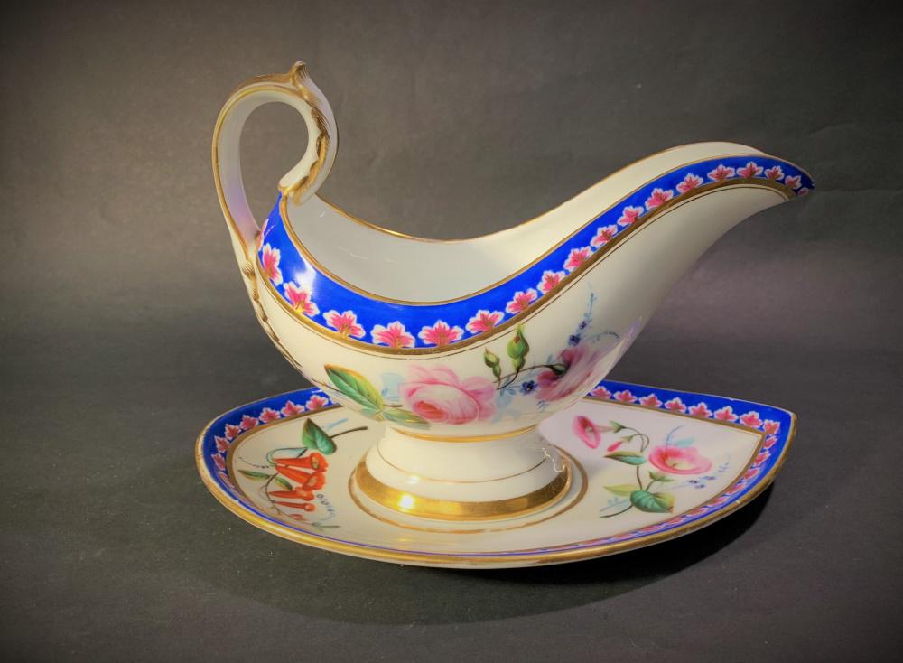 19th C Old Paris Porcelain Sauce Boat (1 of 4)