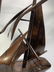 Contemporary Carved Wood Sailing Ship Sculpture - 6