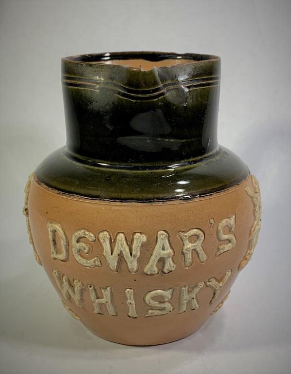 Doulton Lambeth Dewars "Whisky" Stoneware Jug (1 of 5)