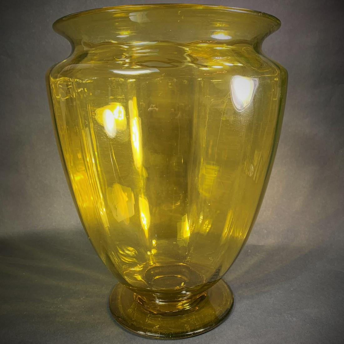 Steuben Amber Art Glass Vase (1 of 4)