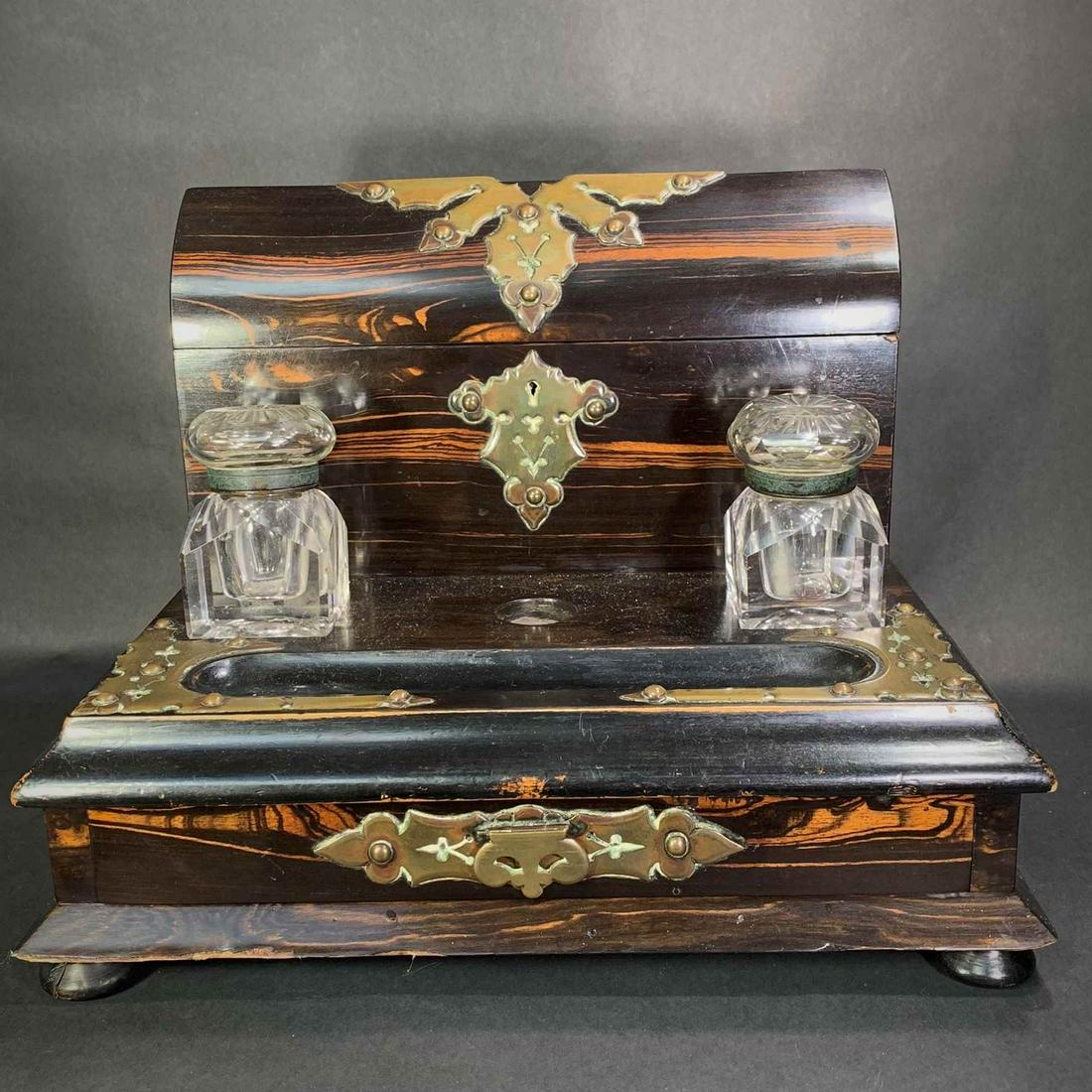 For Auction Antique English Table Stationary Box C 1900 152