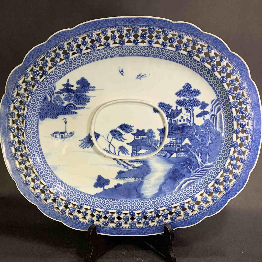 Chinese Blue and White Platter (1 of 6)