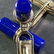 Pair Lapis Lazuli 14K Yellow Gold Cufflinks - 3