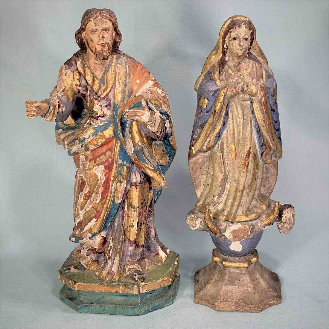Two Antique Religious Santos (1 of 6)
