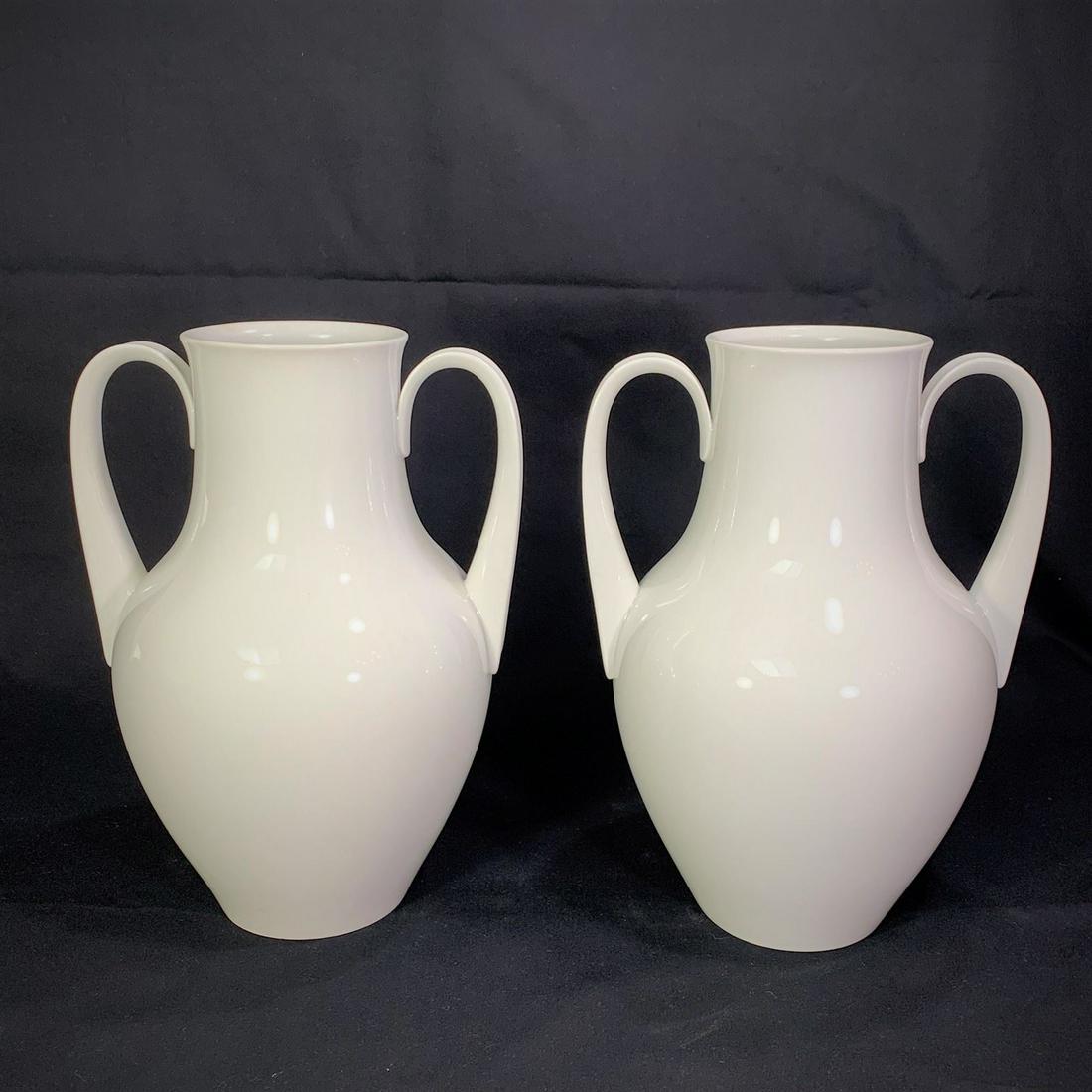 Pair KPM Porcelain Vases (1 of 3)