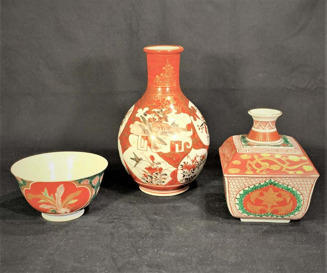 Three Antique Asian Table Top Items (1 of 4)