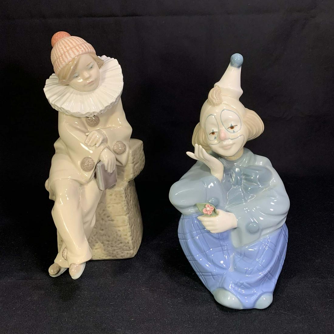 Two Vintage Clown Porcelain Figurines (1 of 6)