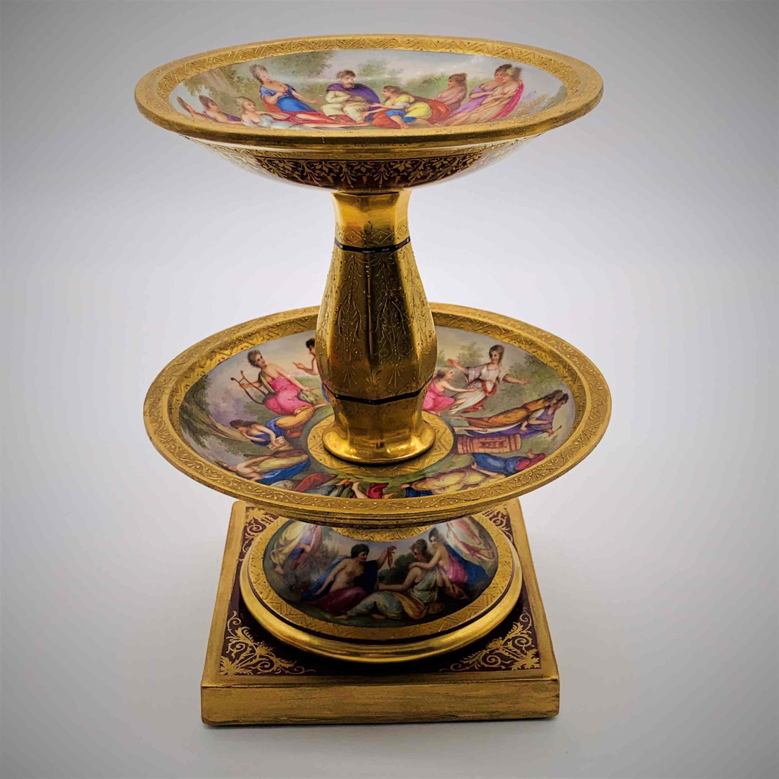 Antique Royal Vienna Double Tier Compote (1 of 5)