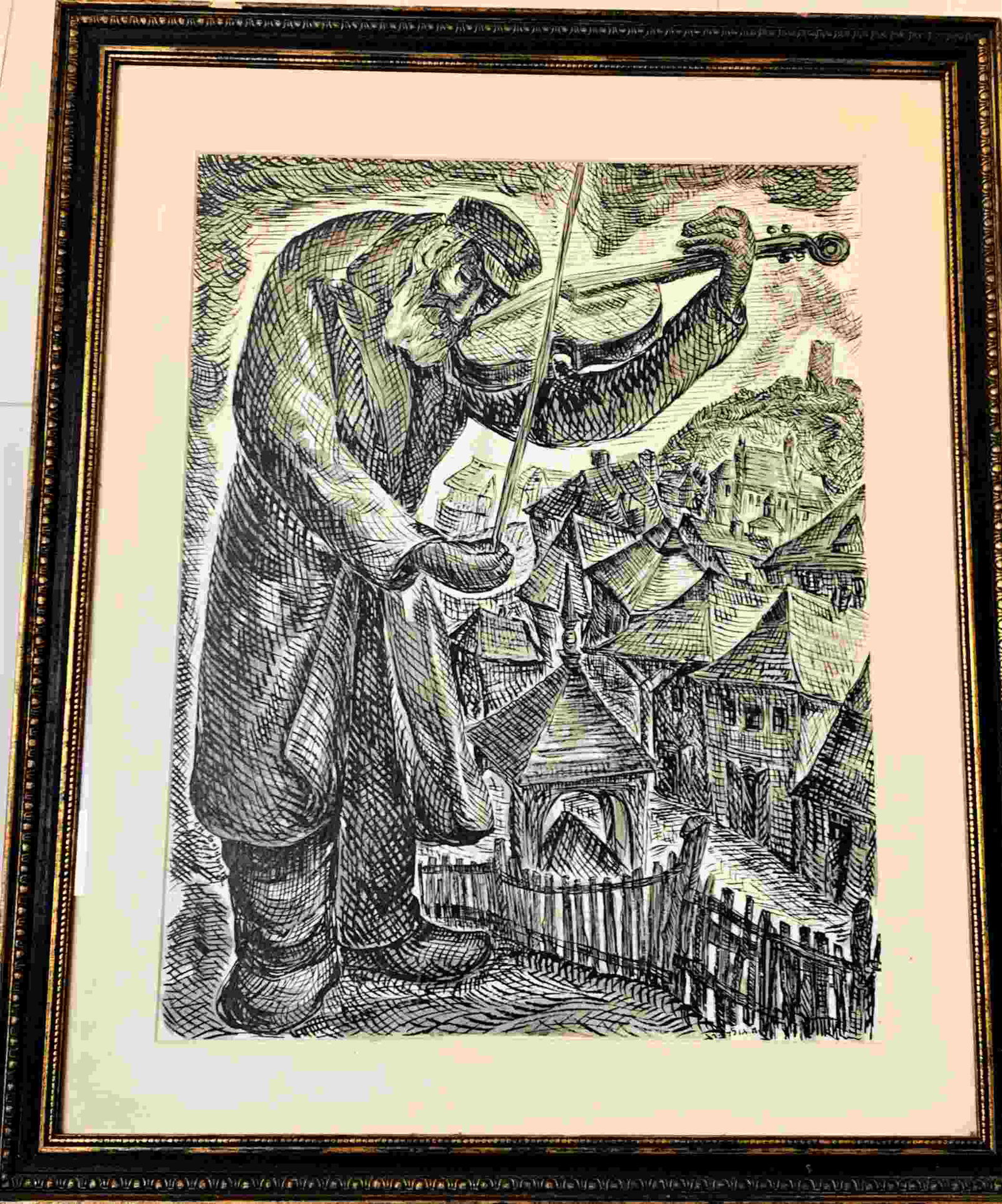 Chaim Goldberg, Israeli/American (1917 - 2004) Ink (1 of 6)