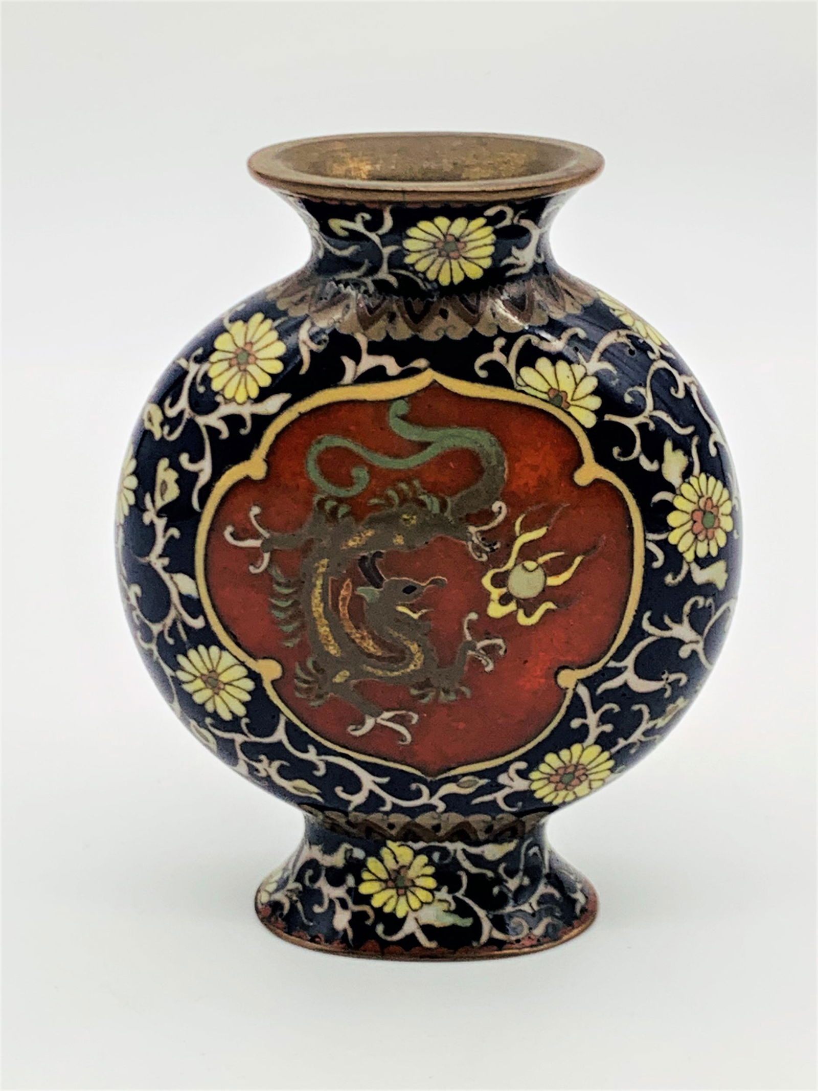 Meiji Japanese Cloisonne Miniature Vase (1 of 6)