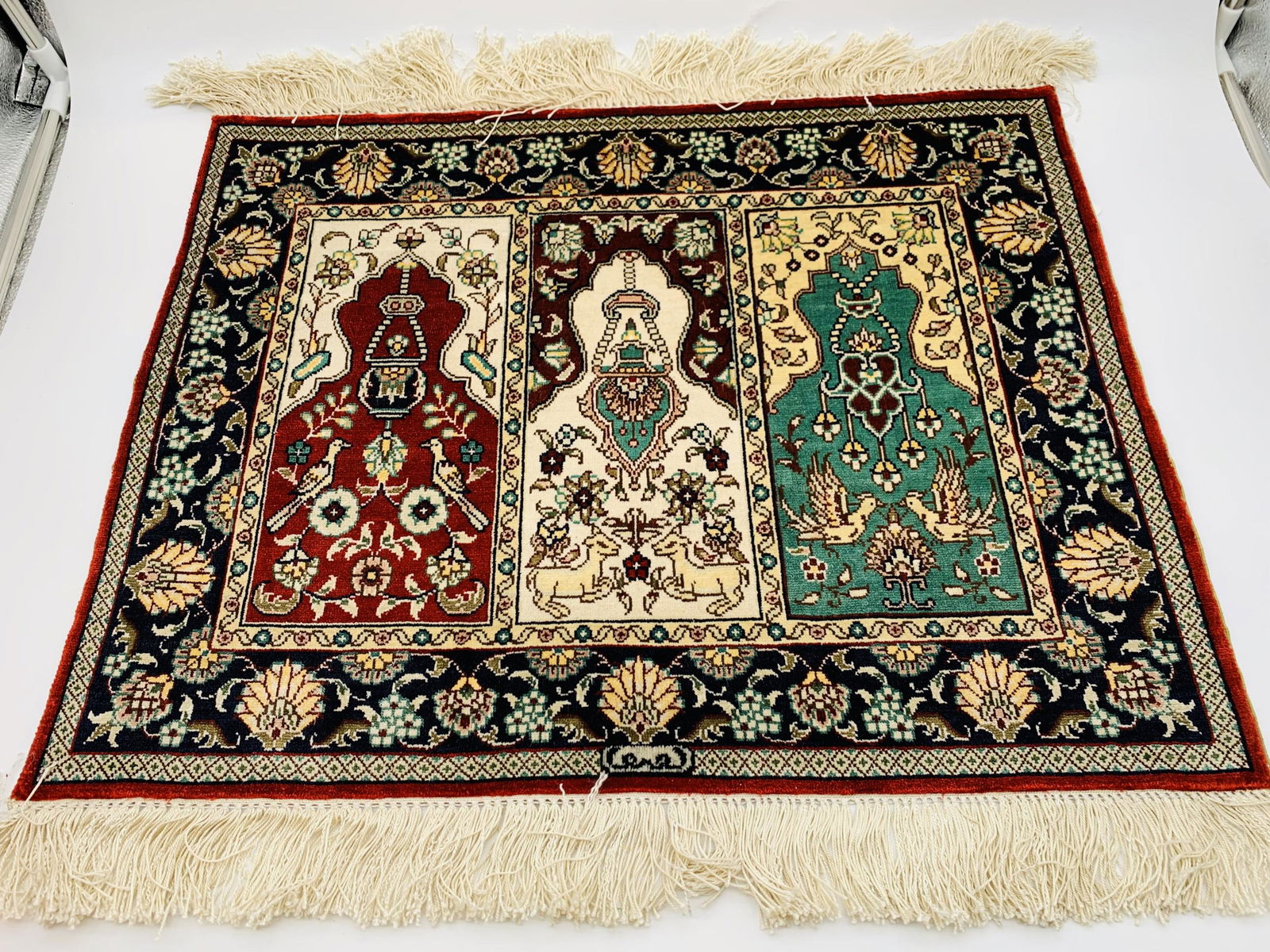 Turkish Hereke silk Prayer Rug (1 of 4)