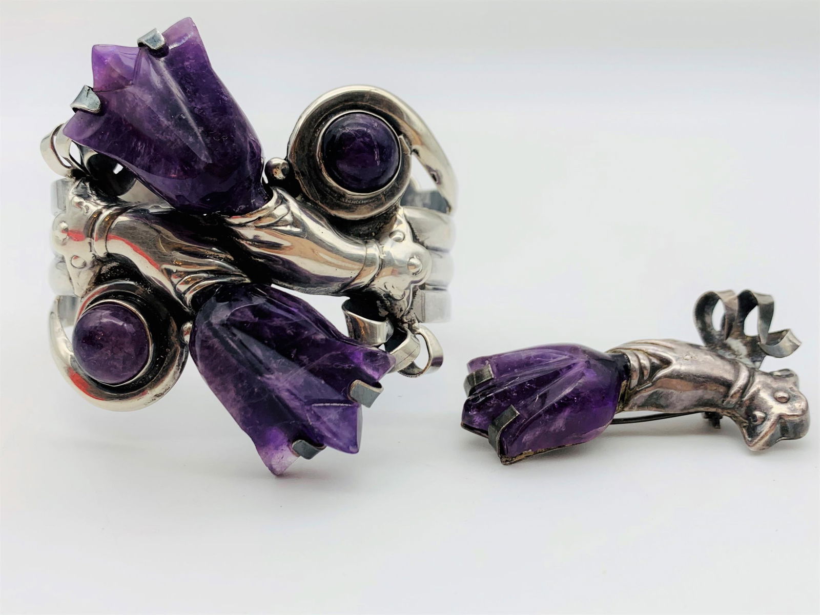 Vintage Mexican Sterling Silver Suite (1 of 5)