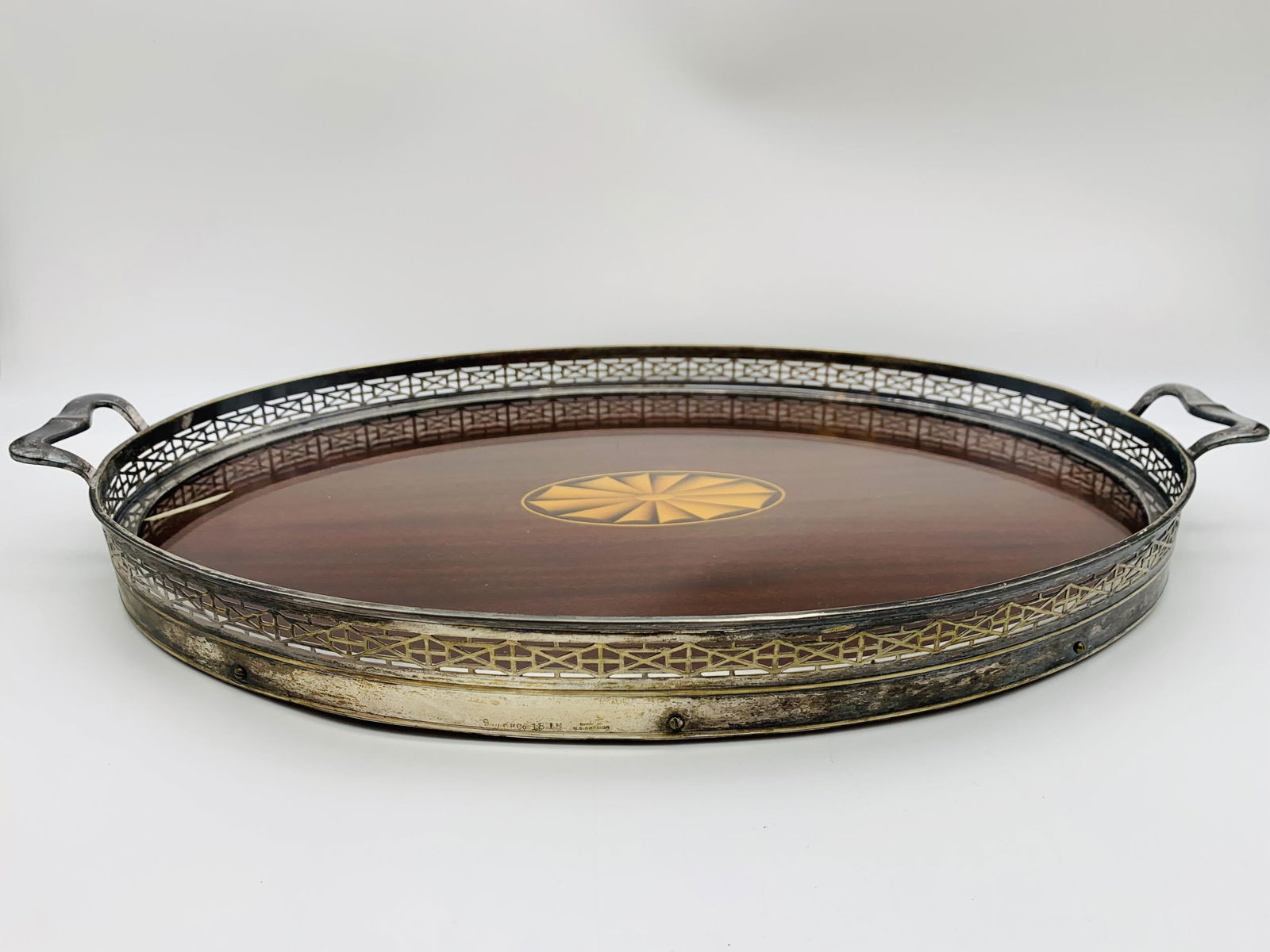 S.P. Co Silver Plated Serving Tray (1 of 3)