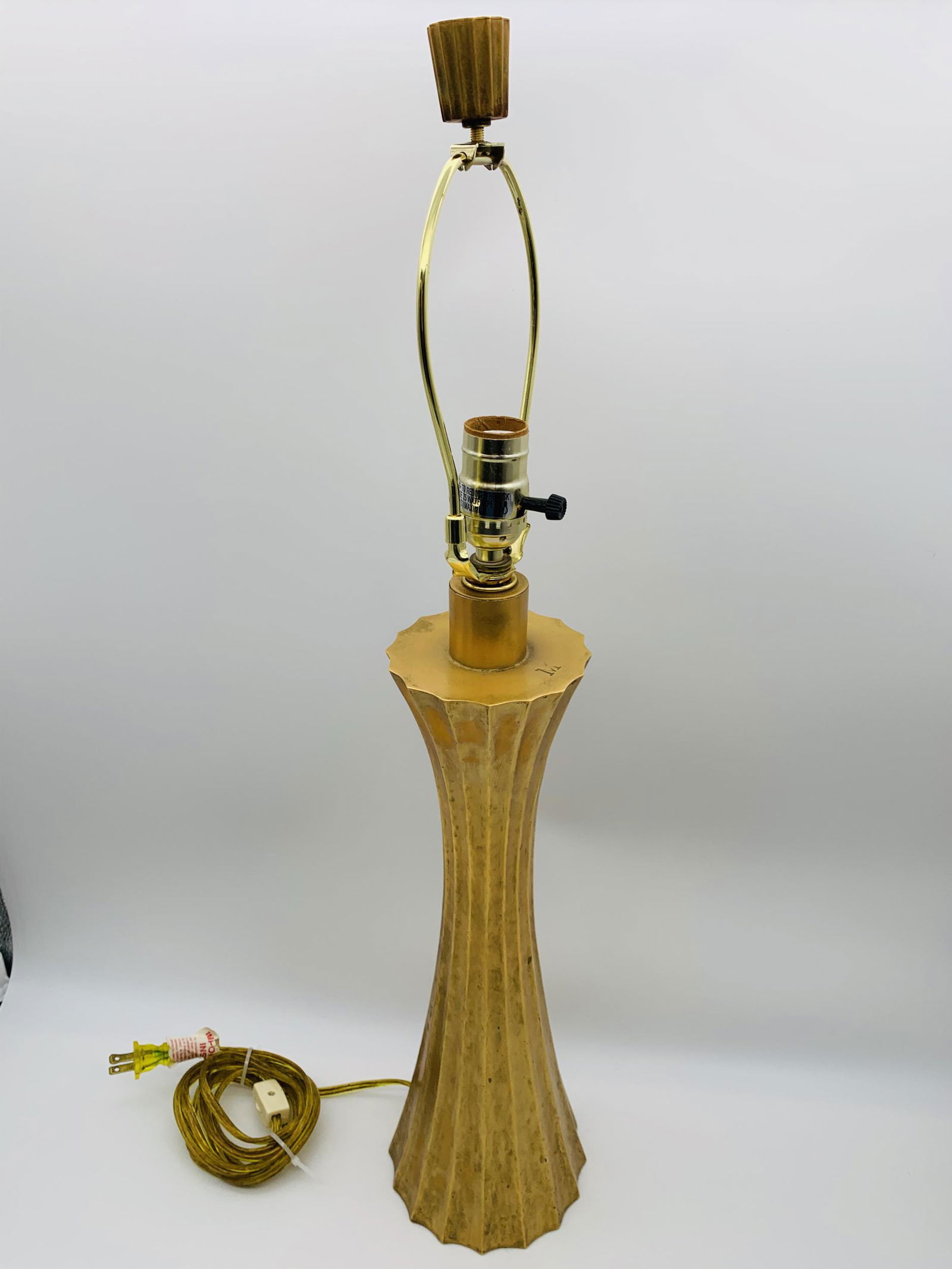 Robert Kuo For McGuire Burnished Brass Diva Lamp. (1 of 3)