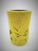 Rare Chinese Wang Bingrong Brushpot. Yellow glazed with