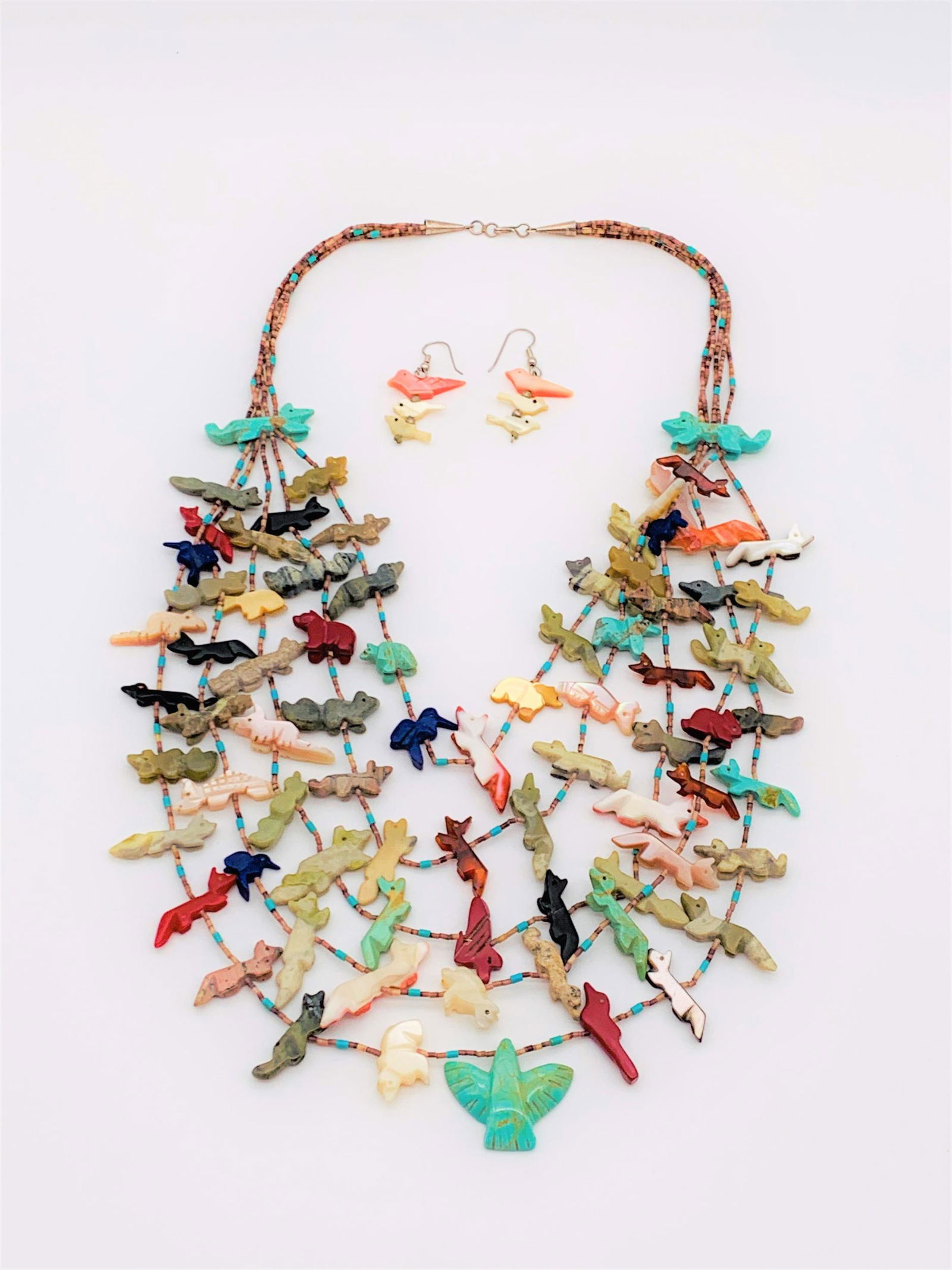 Vintage Southwest Semi Precious Stone Necklace & (1 of 5)