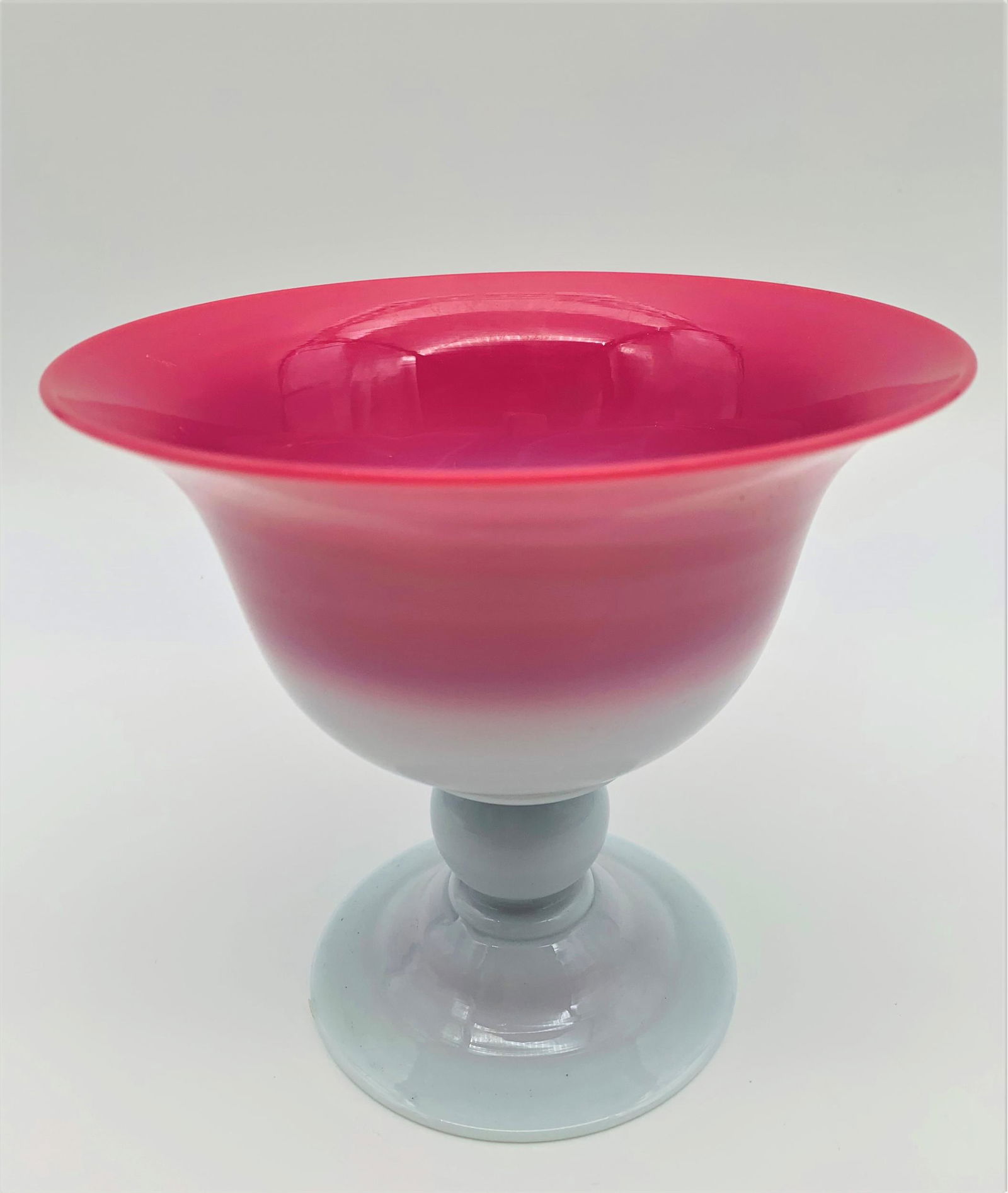 Attrib: Steuben Rosaline & Alabaster Compote (1 of 4)