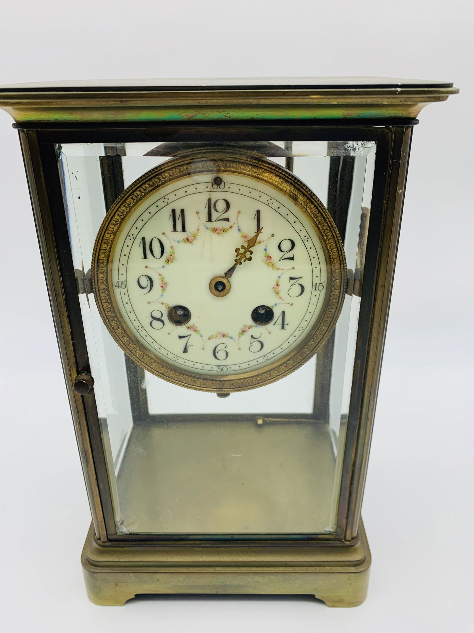 Antique French Crystal Regulator Clock "AS IS" (1 of 6)