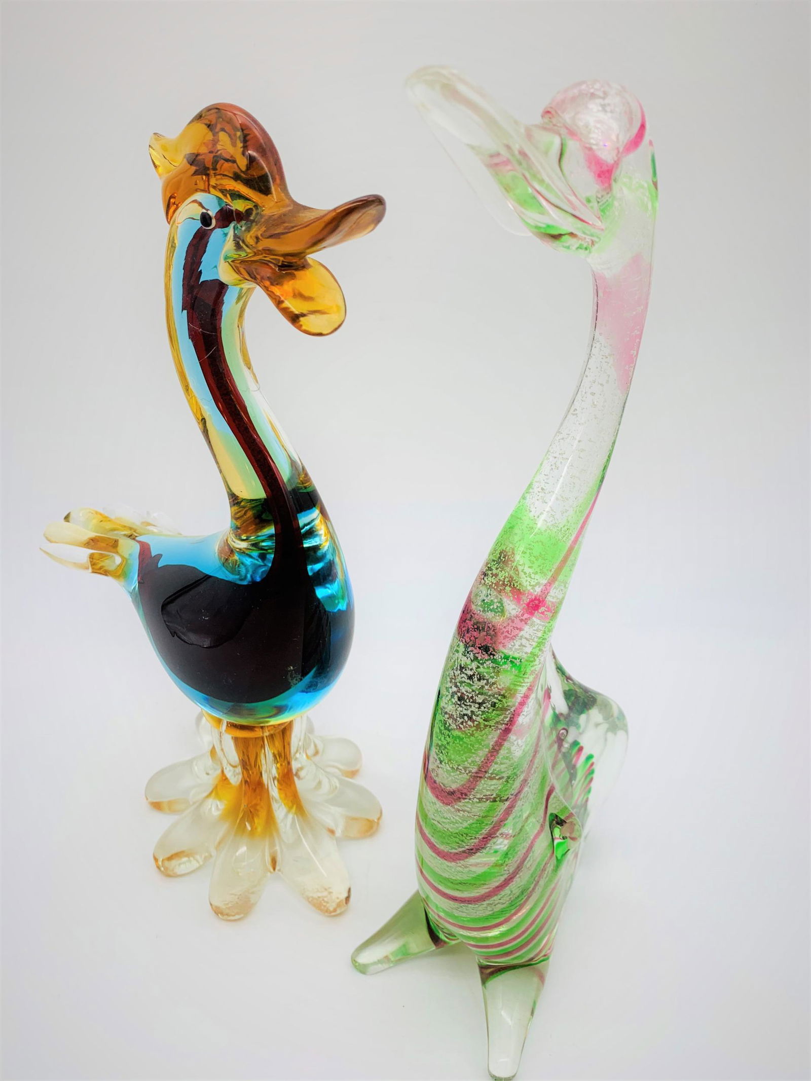 2 Vintage Murano Glass Bird Figures (1 of 4)
