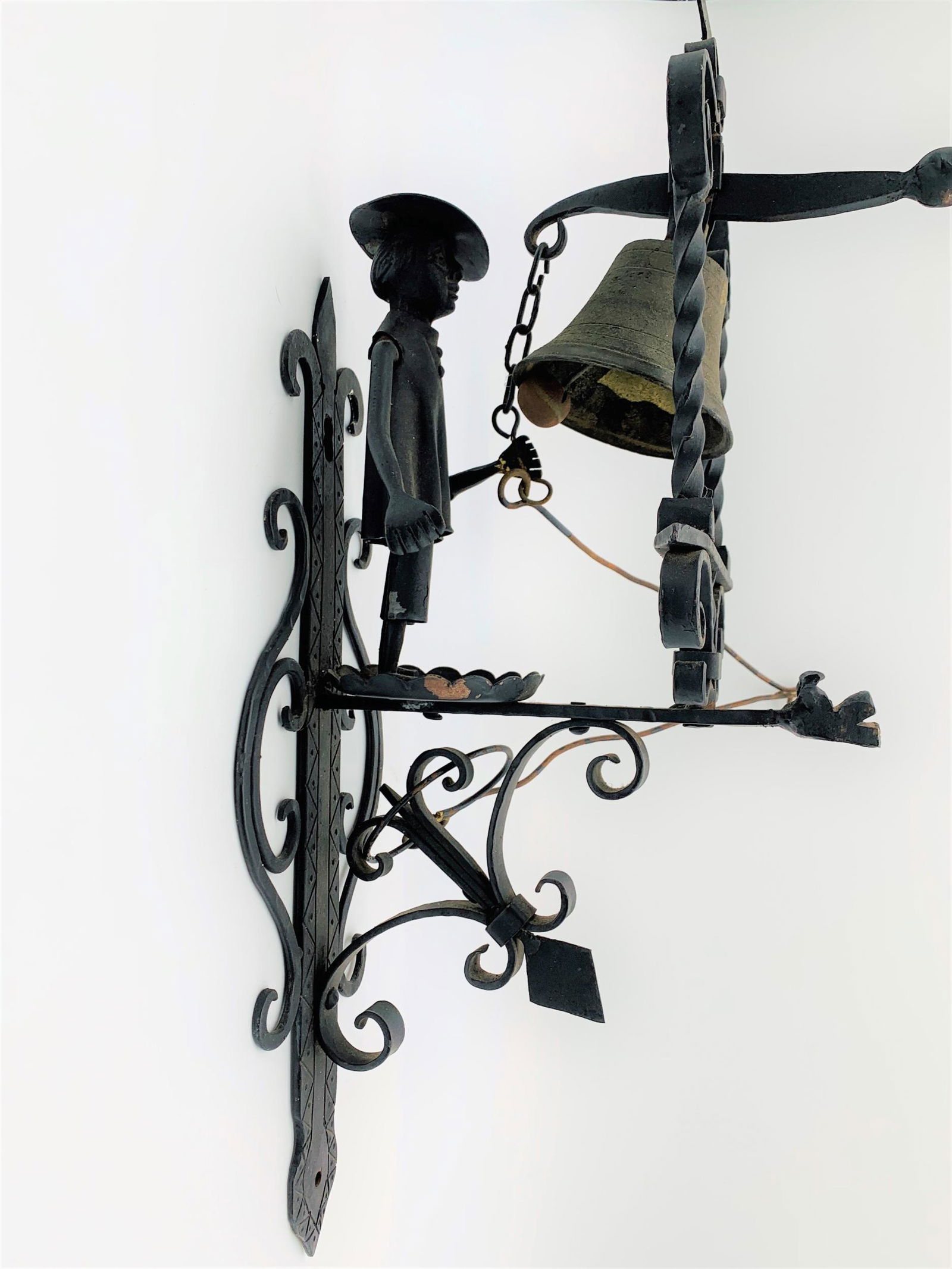 Antique Cast Iron Figural Door Bell (1 of 5)