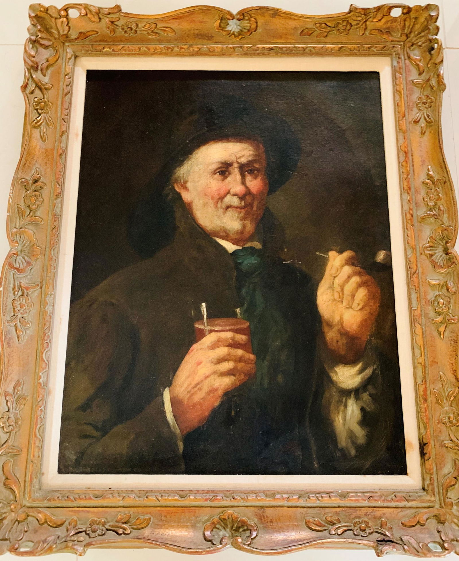 19 C American School O/C "Portrait Of A Man" (1 of 6)