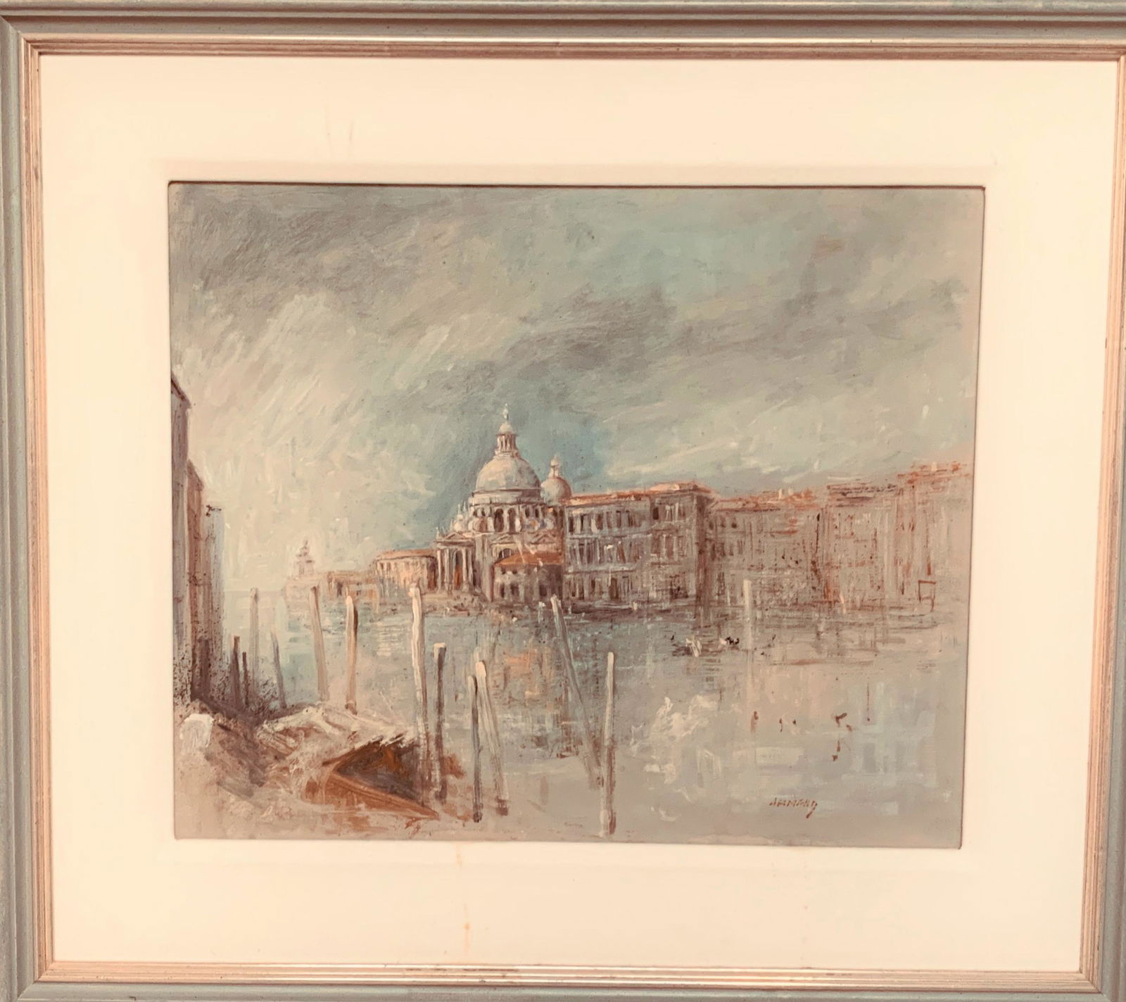 Mid Century O/C "Venice" (1 of 6)