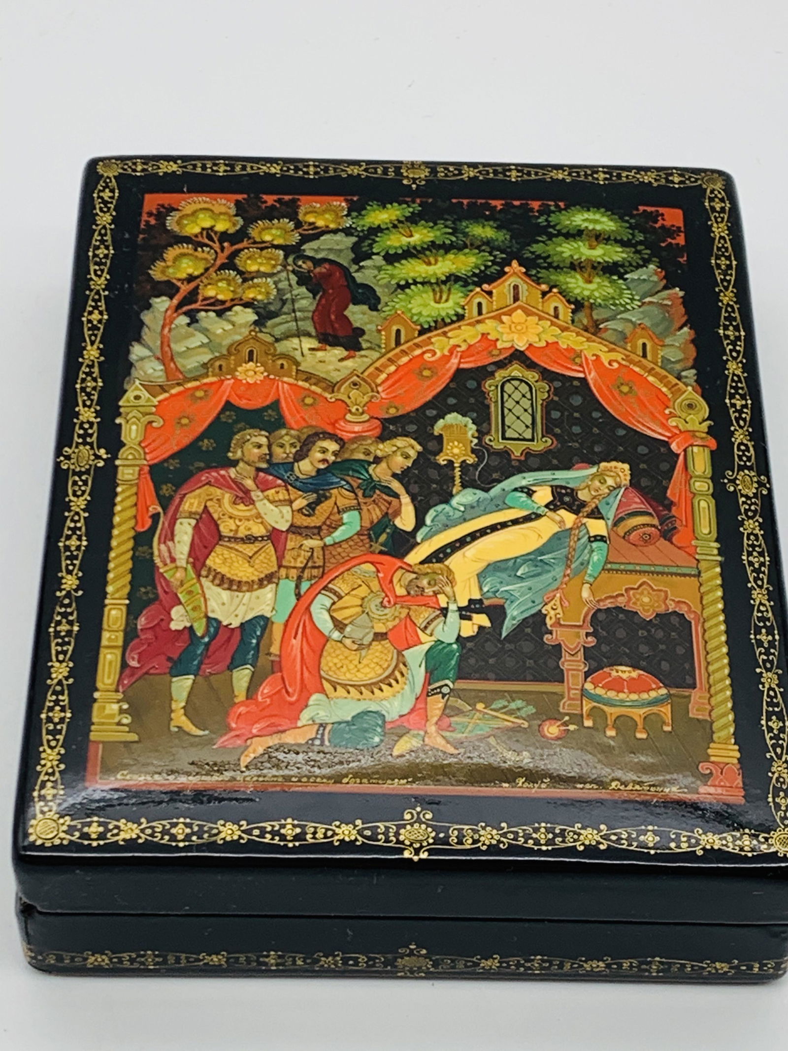 Hand Painted Russian Lacquer Box (1 of 6)