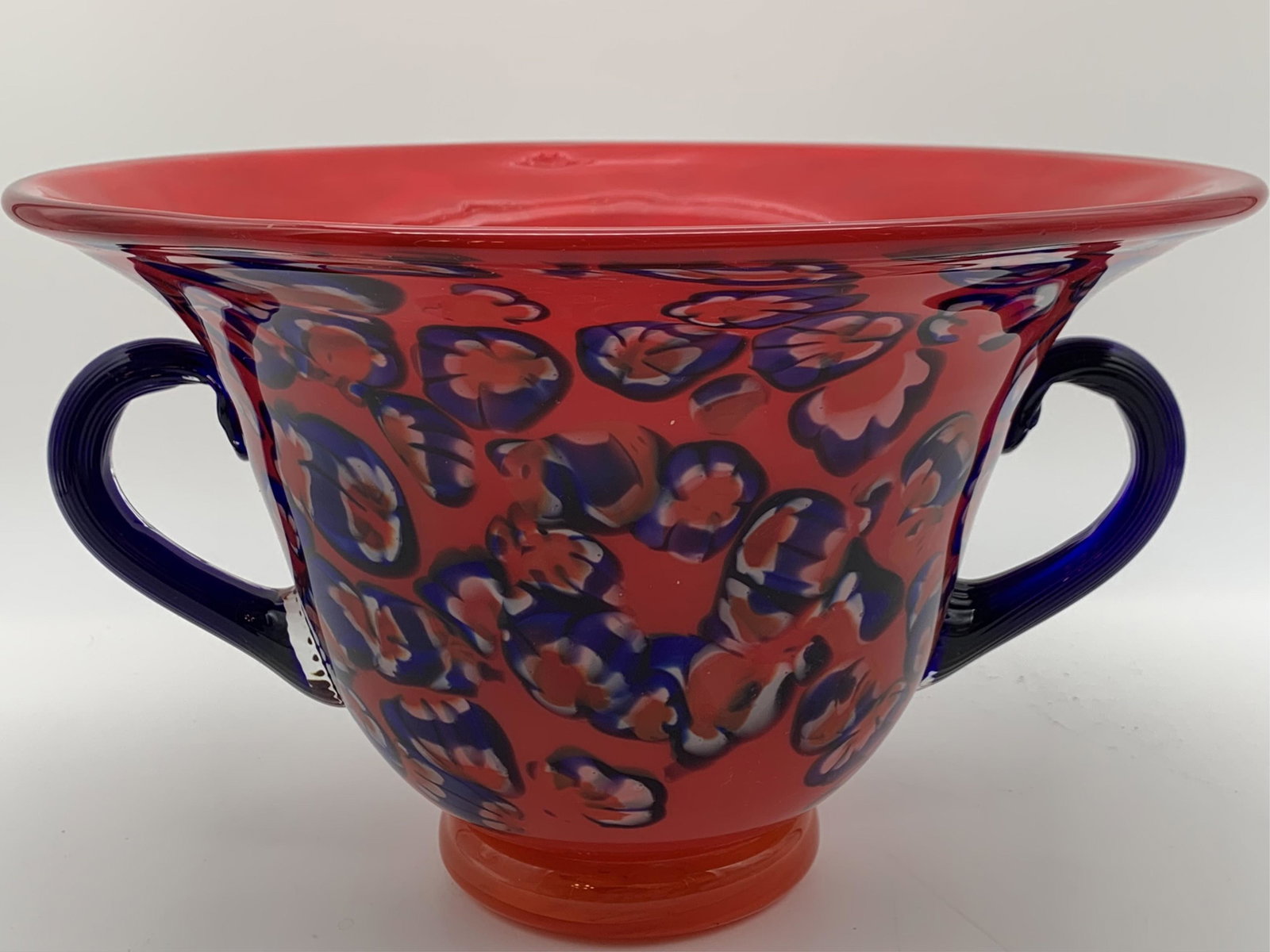 Murano Glass Handled Bowl (1 of 5)
