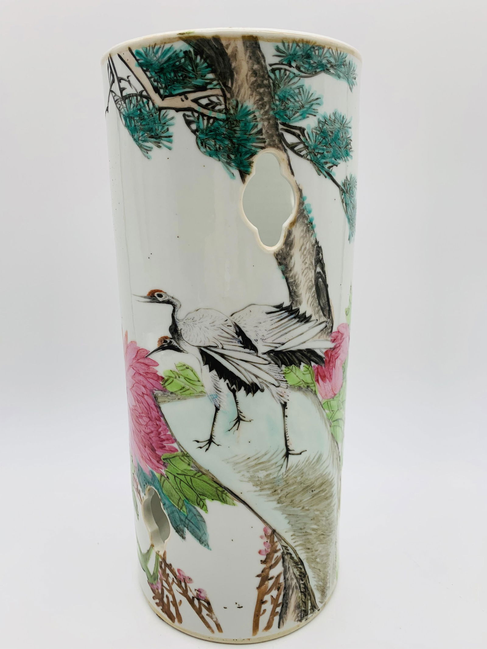 Chinese Republic Porcelain Hat Stand (1 of 6)