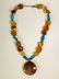Modern Agate and Turquoise Necklace & Bracelet - 2