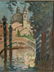 Jane Peterson (1876-1965) Oil On Board "Venice" - 3