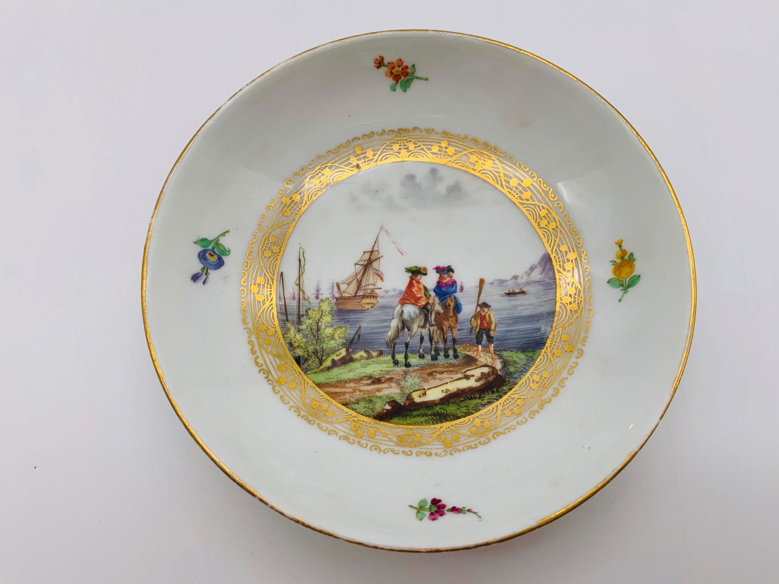 Antique Meissen Saucer (1 of 4)