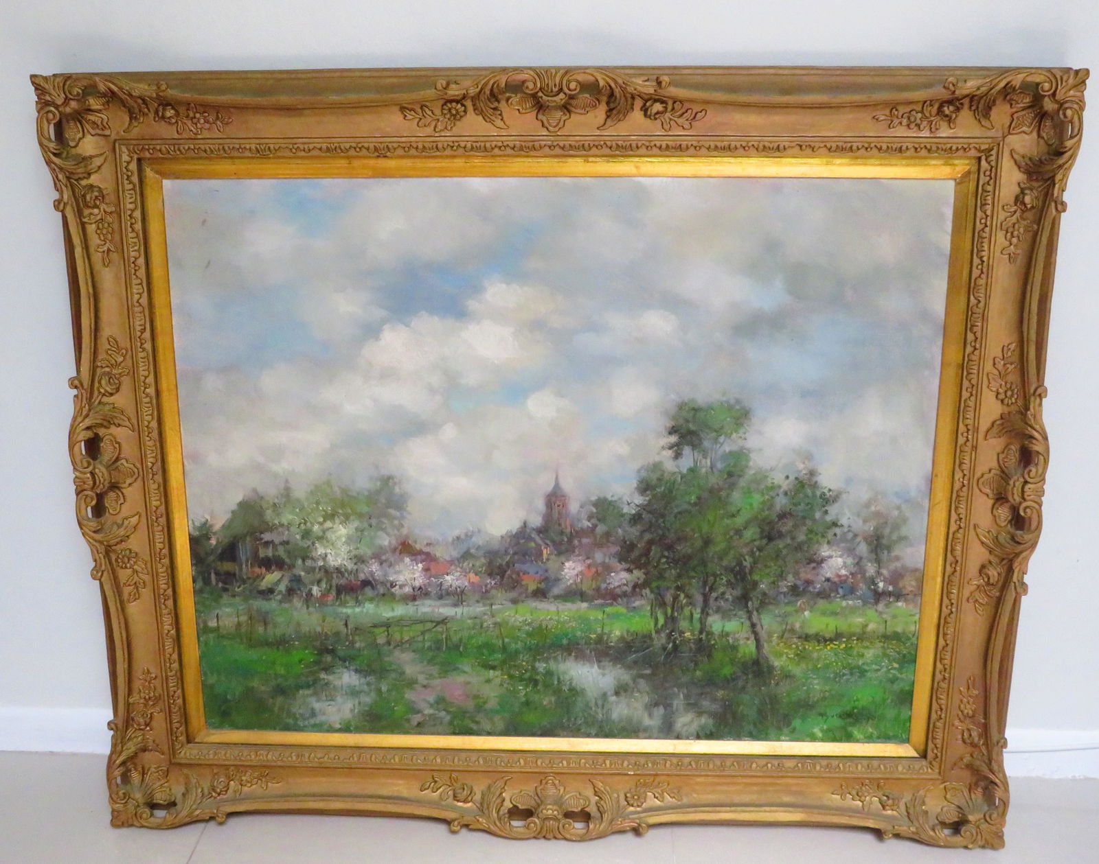 Theodorus van Oorschot Dutch O/C "Landscape" (1 of 5)