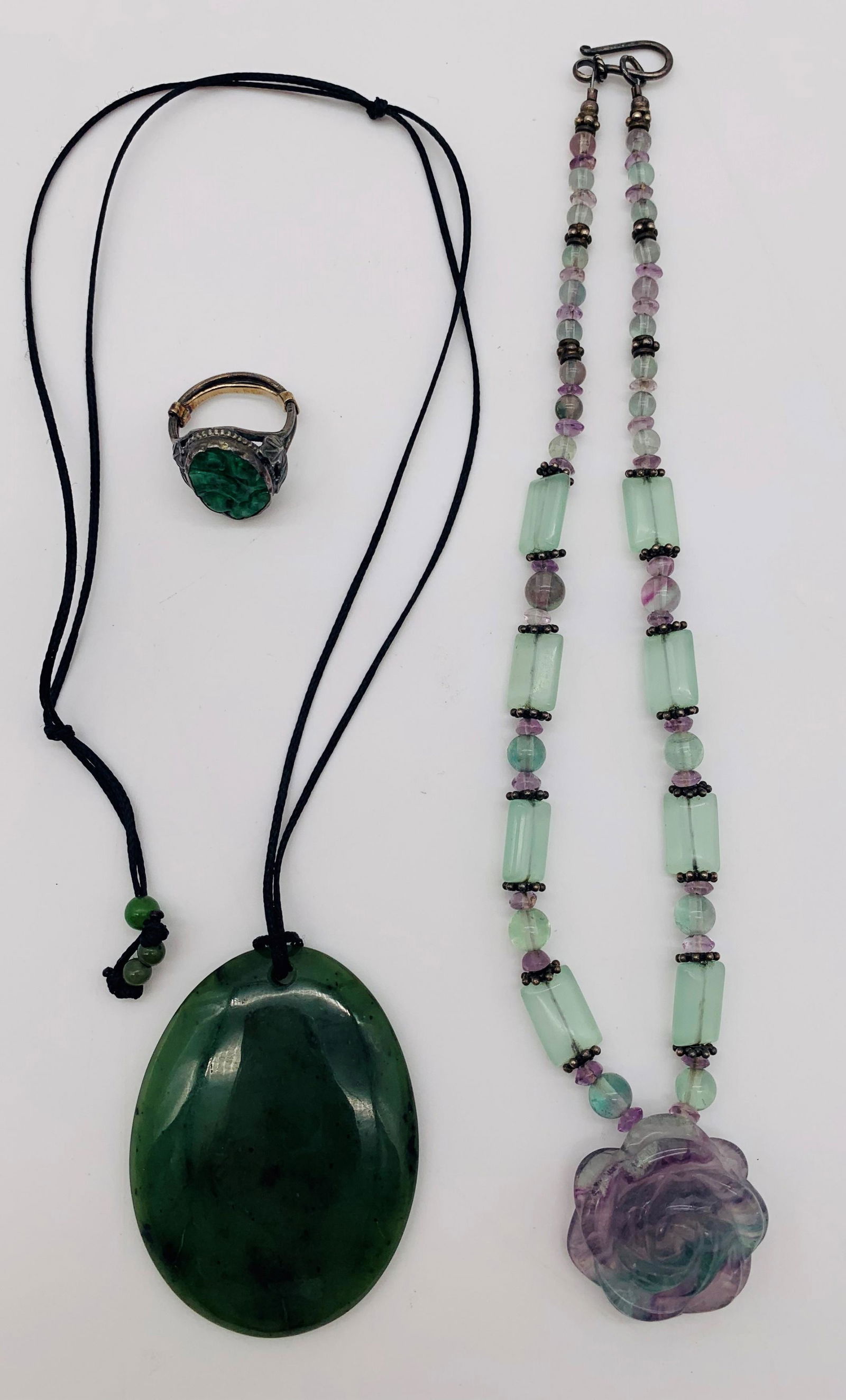 3 Pc Semi-Precious Gem Stone Jewelry Lot (1 of 9)