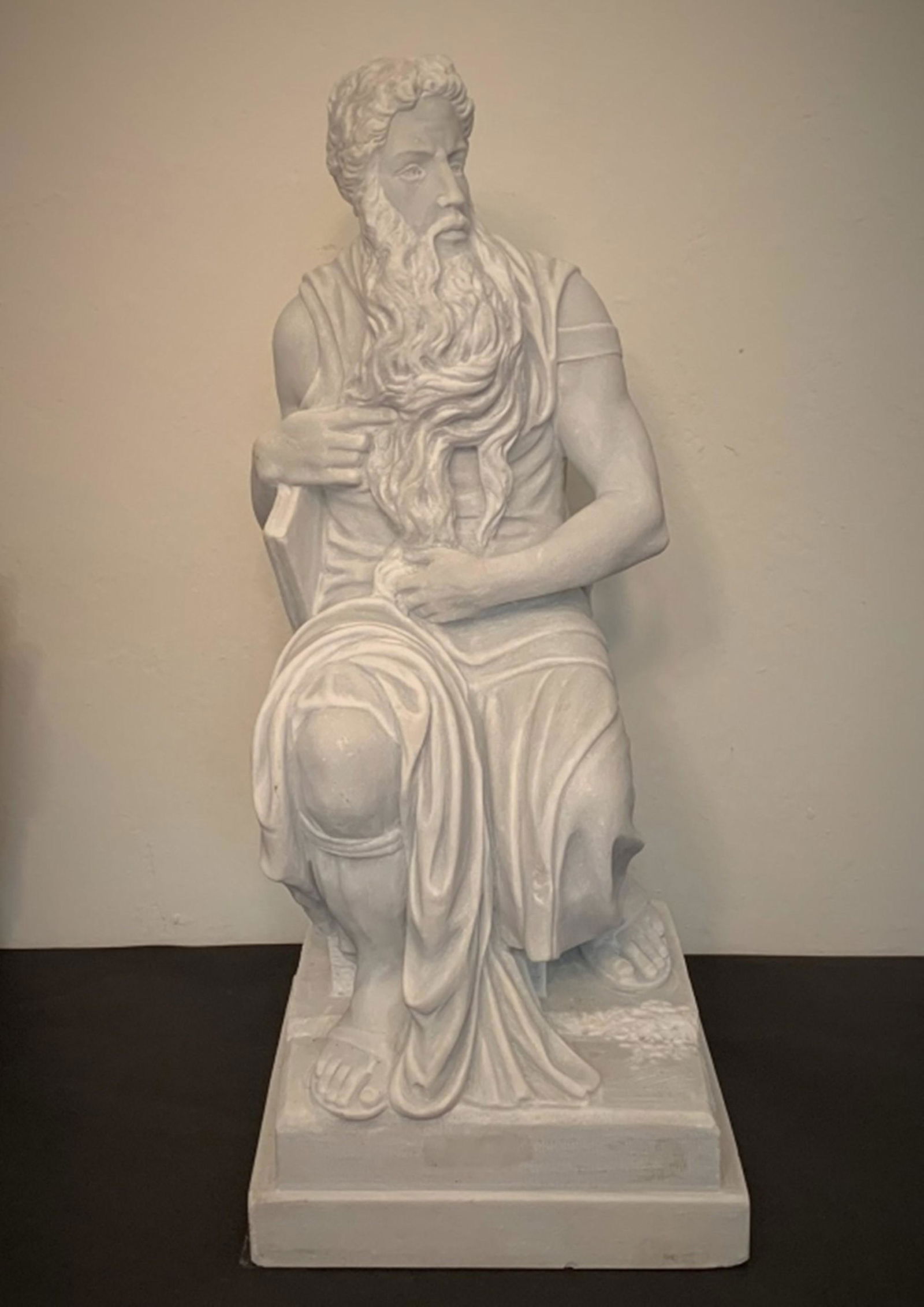 After: Michaelangelo Marble Sculpture "Moses" (1 of 3)