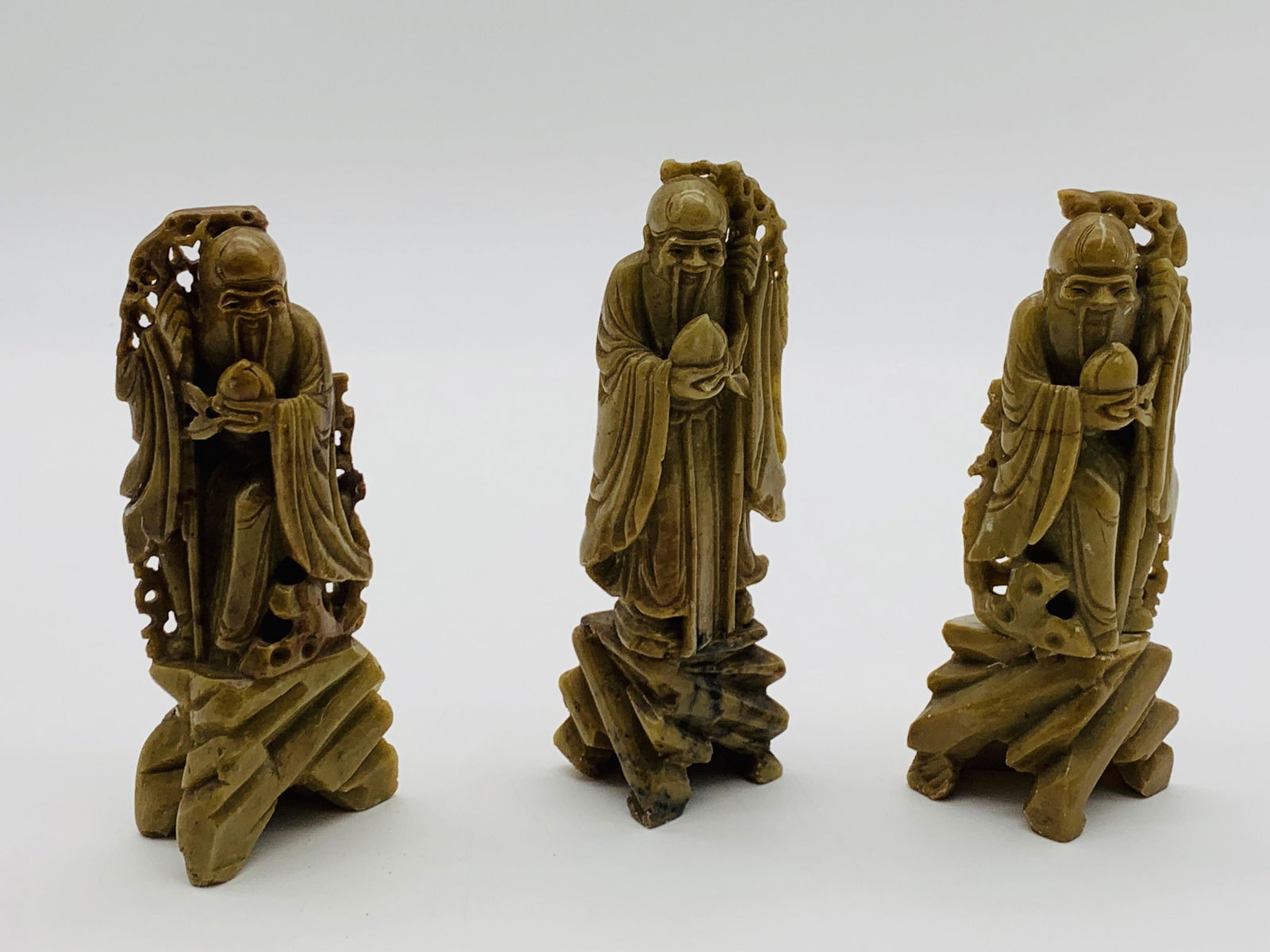 4 Pc Vintage Chinese Soapstone Lot (1 of 11)