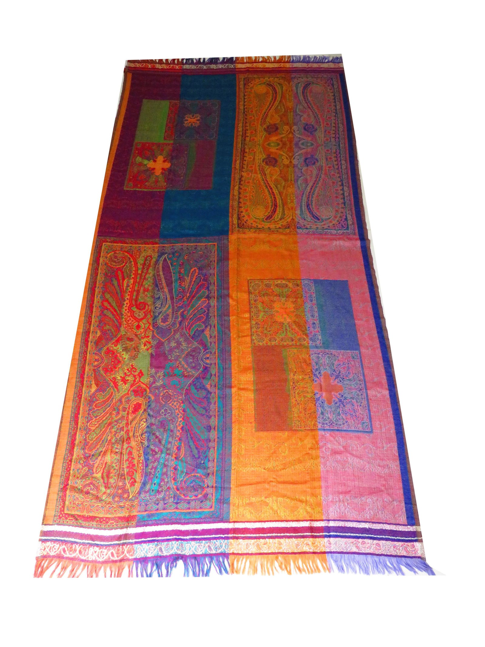 Moksha Wool Paisley Pashmina Shawl (1 of 6)