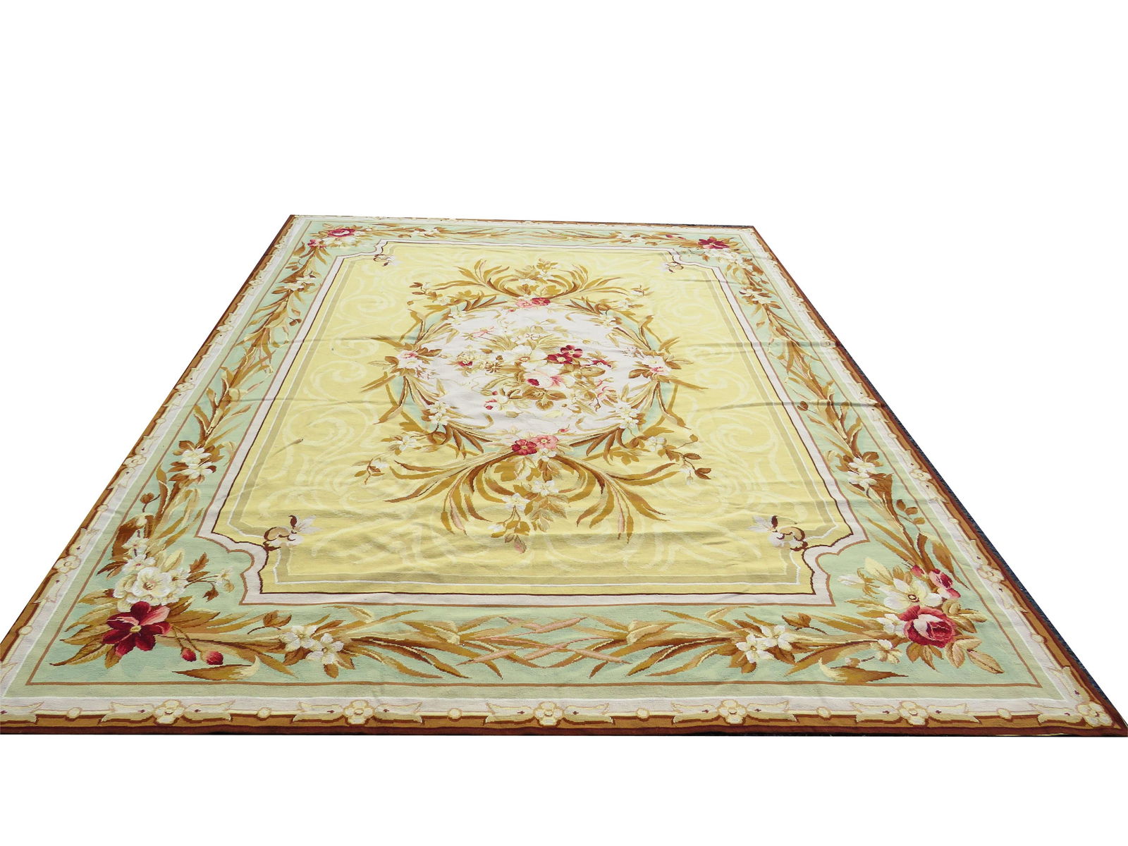 Vintage "Floral" Aubusson Style Rug (1 of 8)