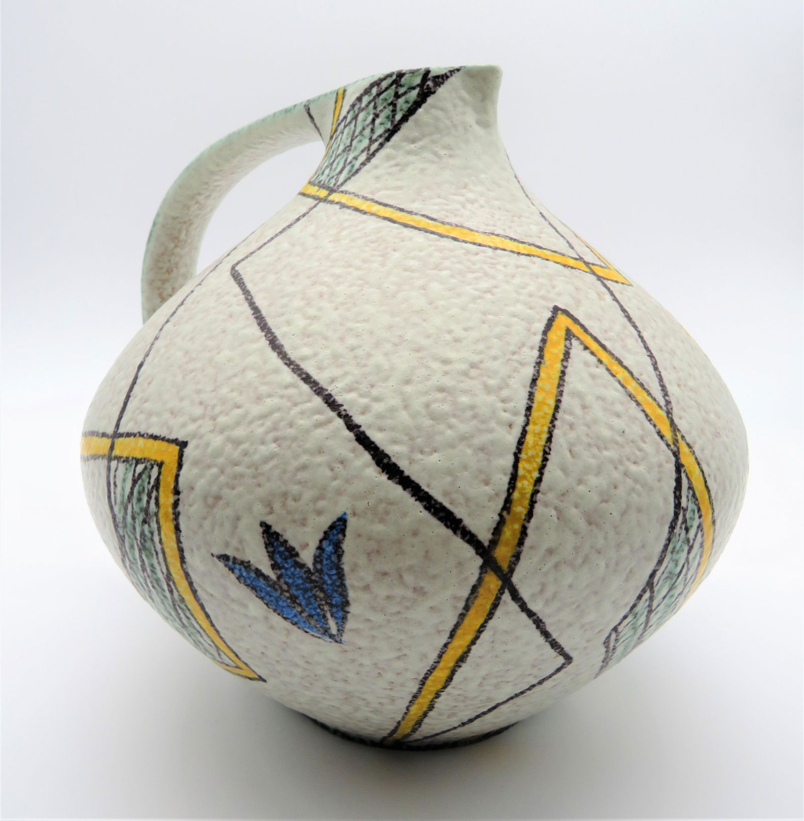 Vintage Ruscha Handgemalt Pottery Pitcher (1 of 5)