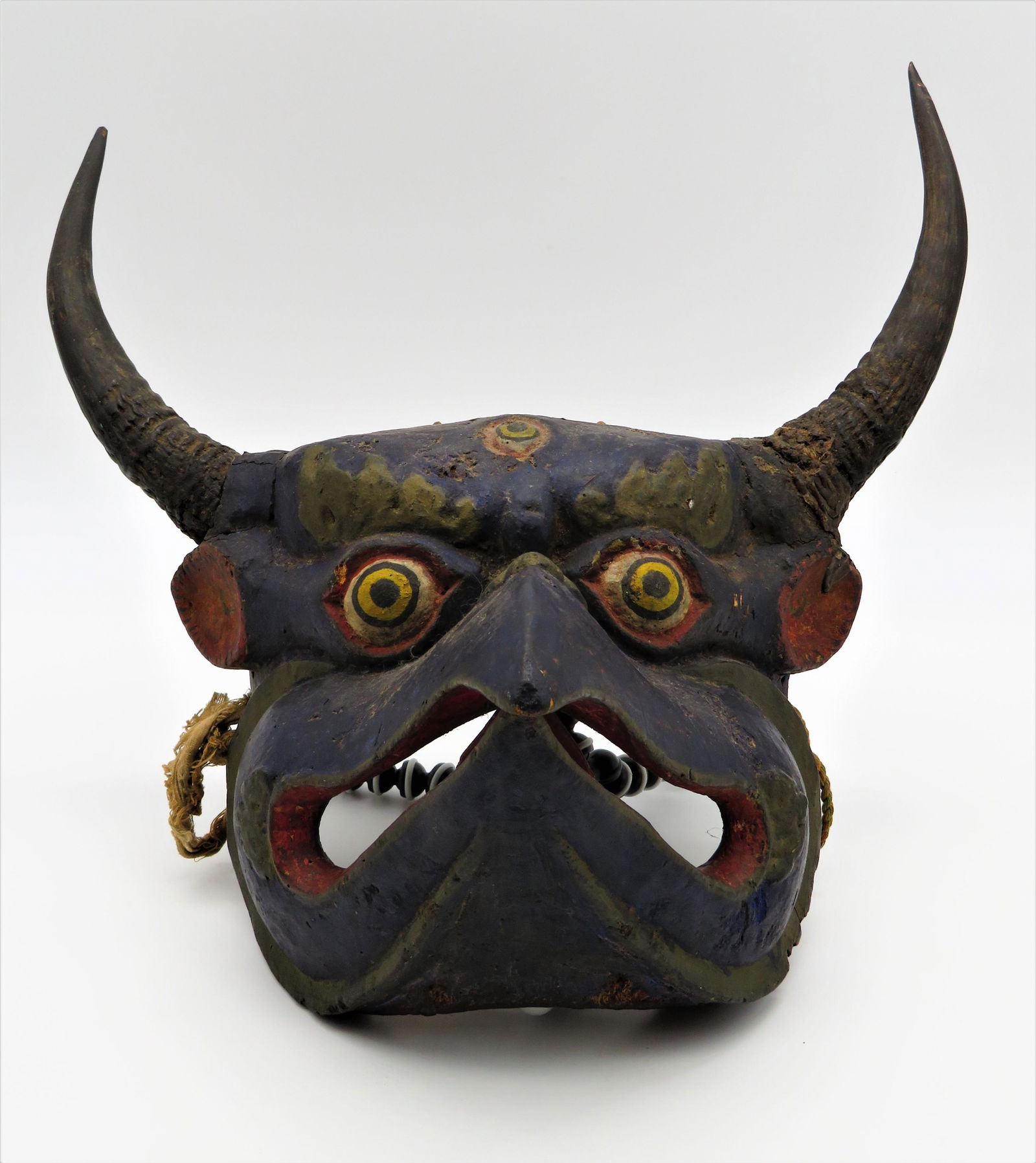 Early Bali Carved Horned Bird Mask (1 of 14)