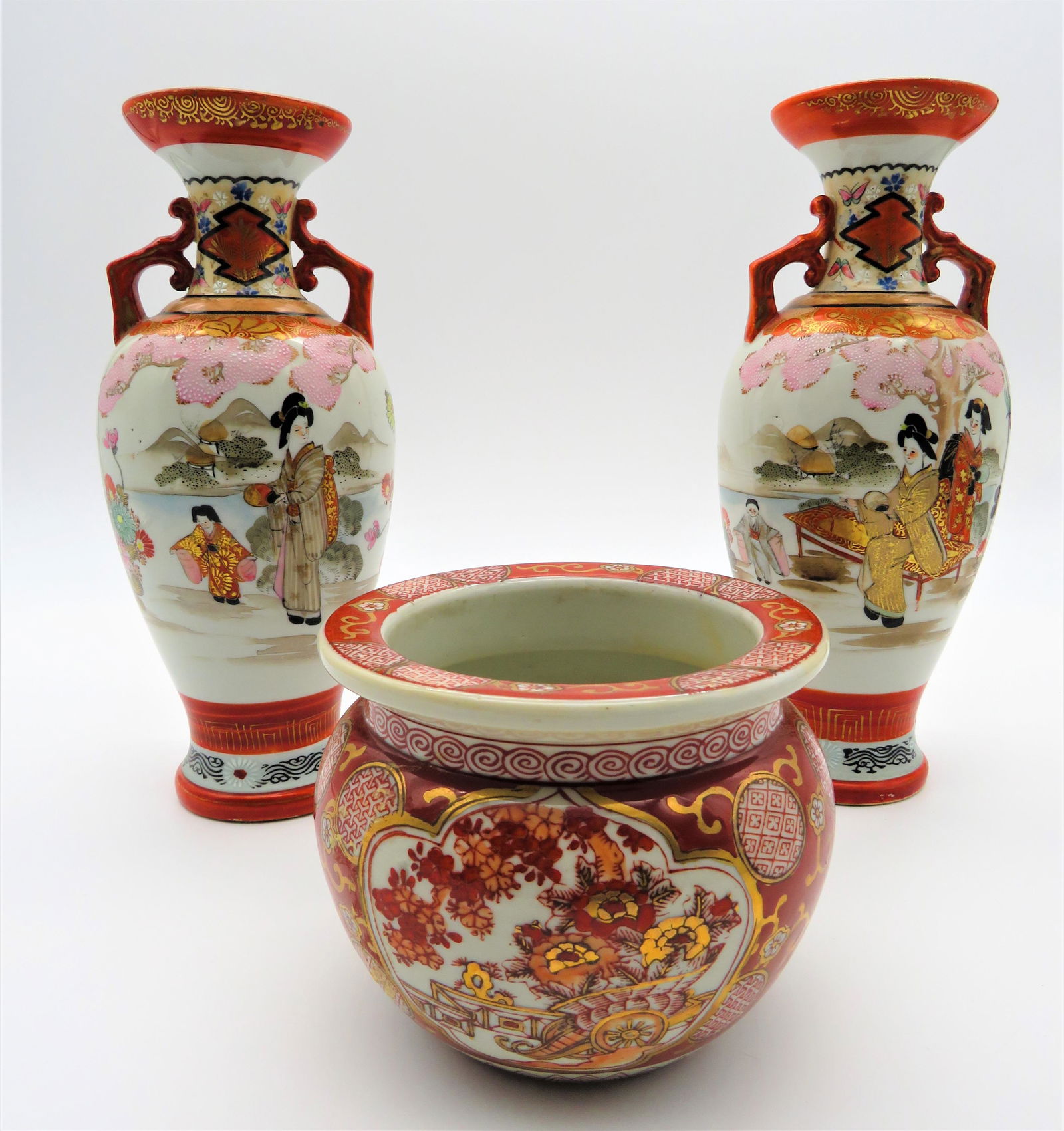 3PC Kutani Ware Lot (1 of 6)