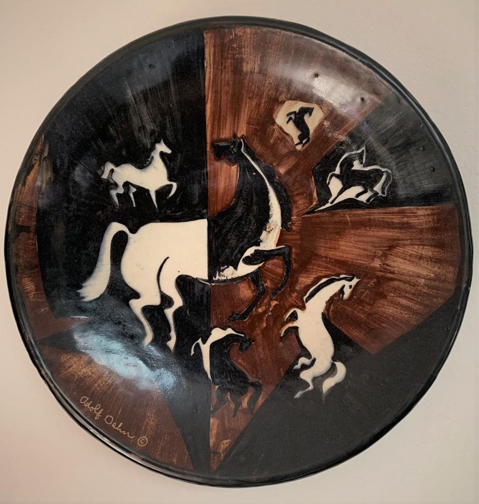 Adolf Dehn Stonelain Ceramic Charger (1 of 4)