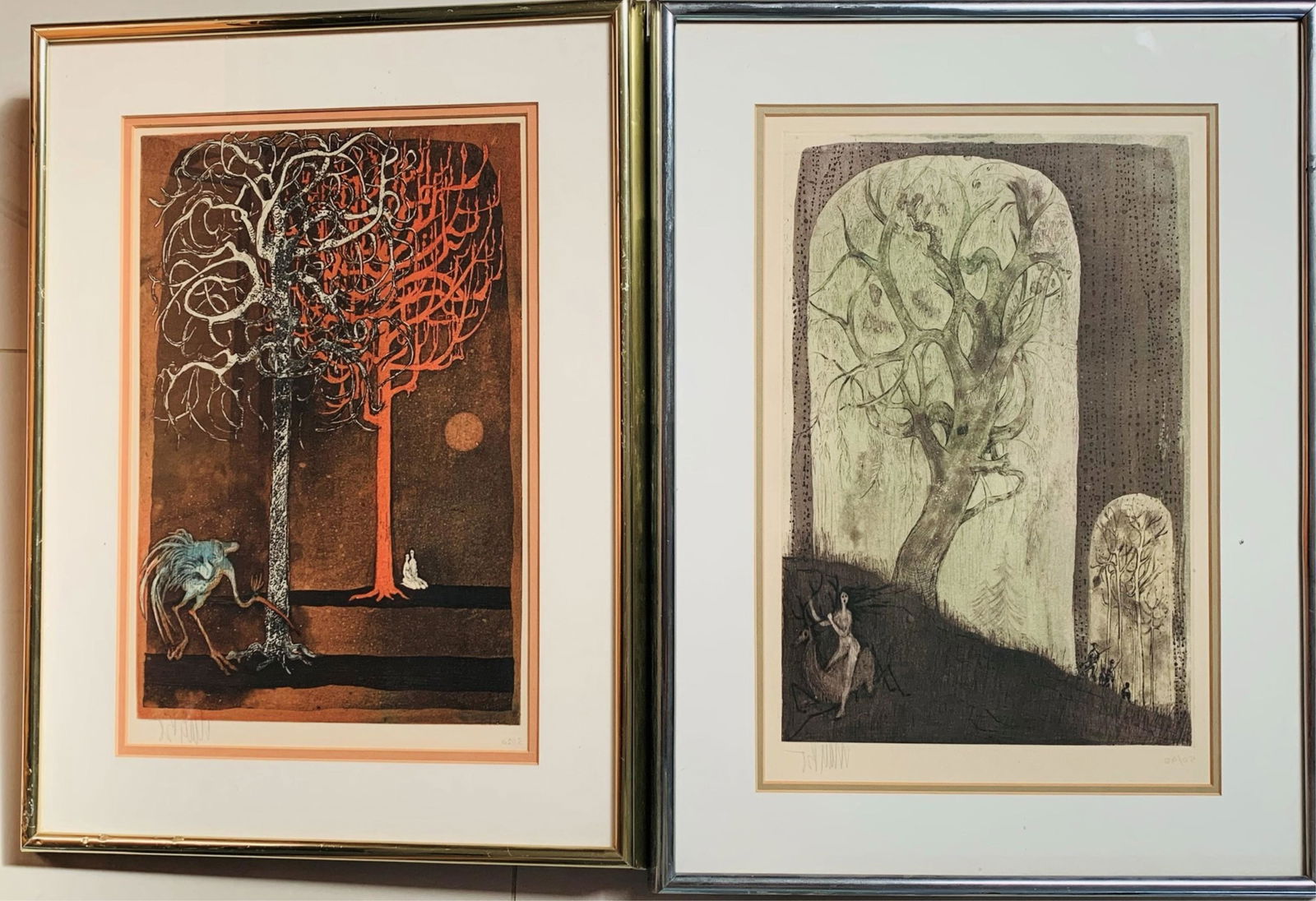 Lars Bo, Danish 2 Color Etchings (1 of 6)