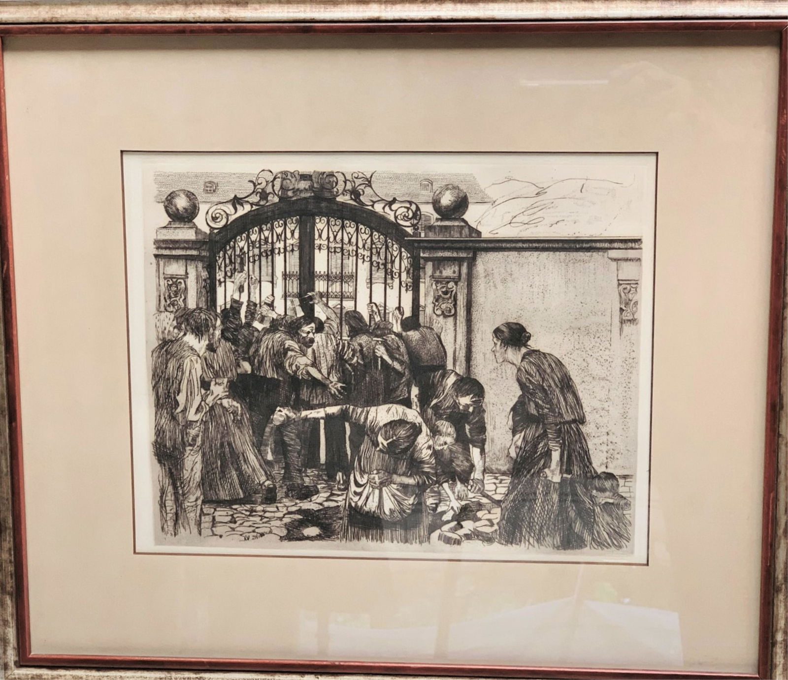 Kathe Kollwitz Etching From Weavers Revolt Series (1 of 4)